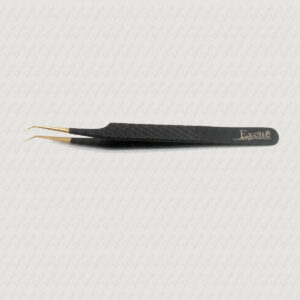 Moderately Curved Eyelash Extension Tweezers(Black)